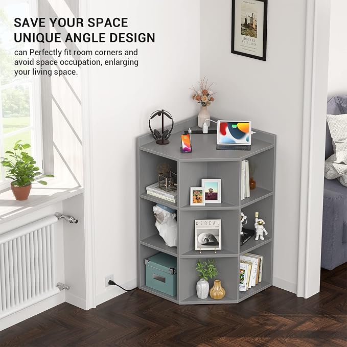 Aheaplus Corner Cabinet, Corner Storage - Image 5