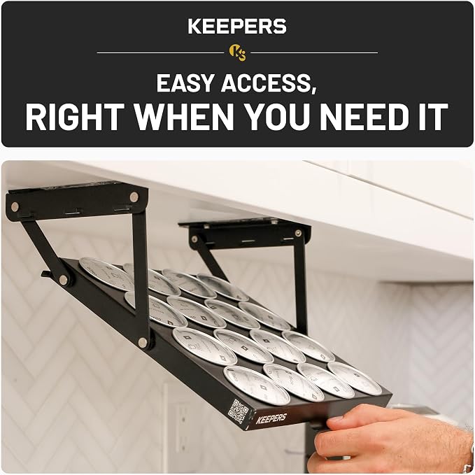 KEEPERS Nespresso® Vertuo® Pod Holder|Under Cabinet Swing Down Coffee Pod - Image 2