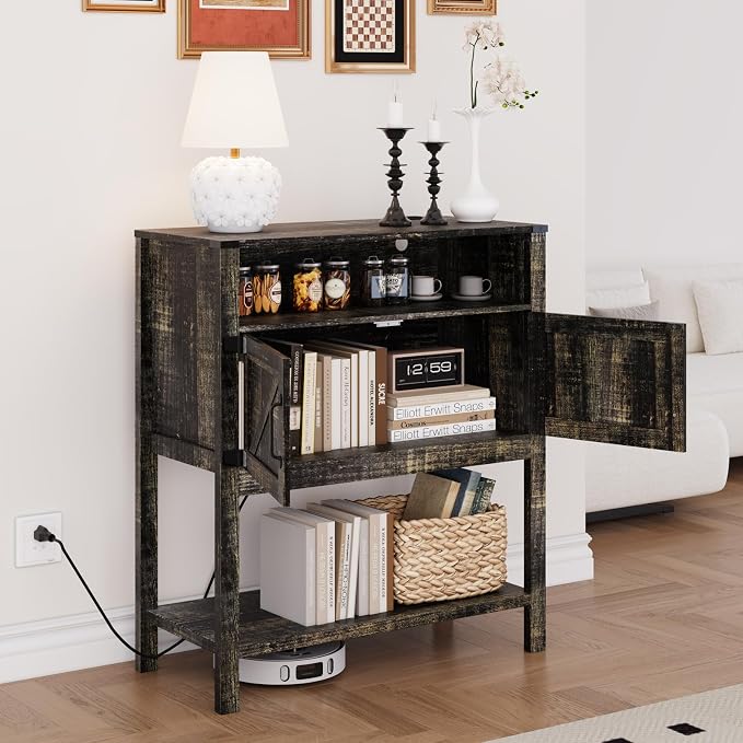 M METERXITY 31.5" W Coffee Bar Cabinet - Image 3