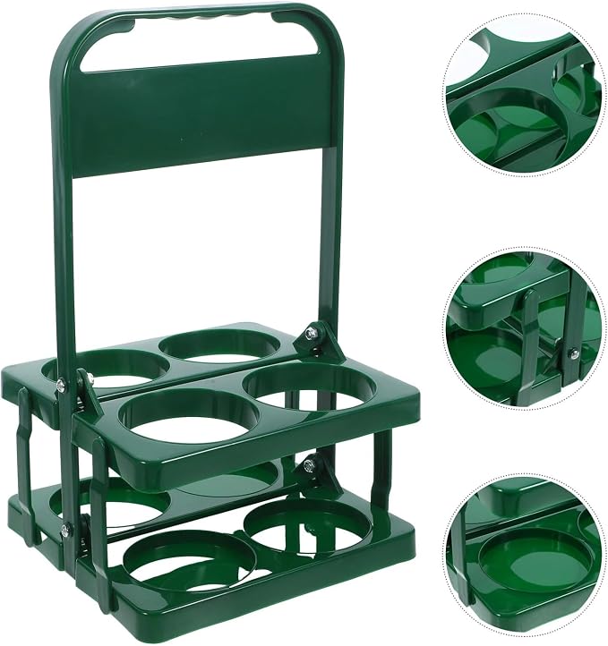 Portable Plastic Drink Carrier, Reusable Beer Bottle Coffee Cup Holder - Image 7