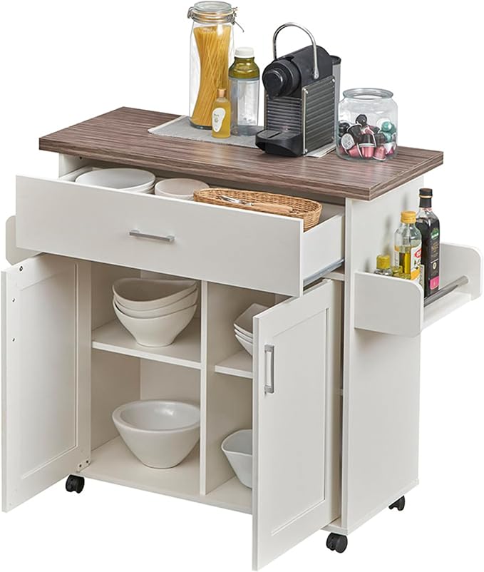 Deluxe Mobile Kitchen Island Cart - Image 8