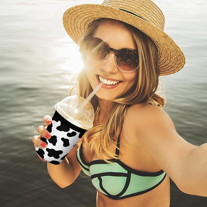 Cow Print Coffee Cup Sleeves - Image 7