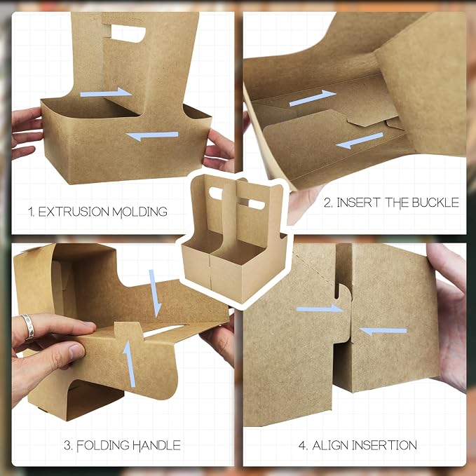2 Cup Disposable Drink Carrier for Delivery - Image 4