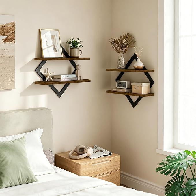 Floating Shelves Set of 2, Decorative Wall Shelves - Image 3
