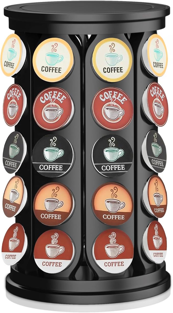 CEHNCEH K Cup Holder, Coffee Pods Holder Storage Organizer Stand Carousel by CEHNCEH