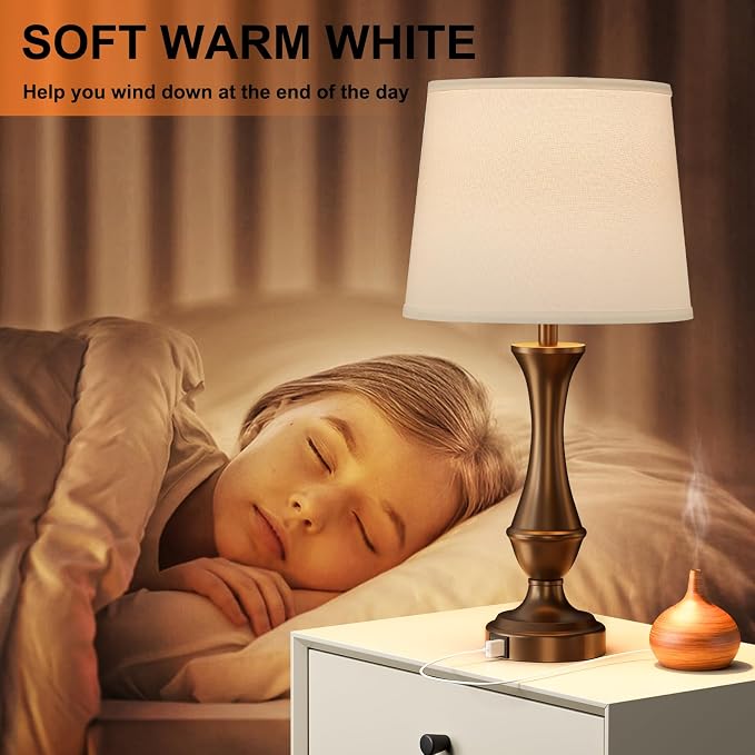 Seealle Upgraded Touch Lamps for Night Stands Set of 2 - Image 7