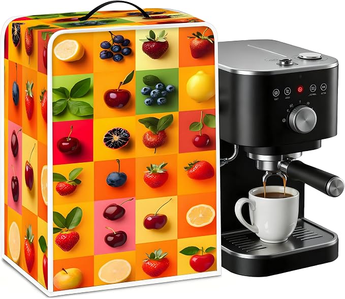 BVBOX Coffee Maker Cover, Durable Dustproof Lightweight Polyester Cotton Blend by BVBOX