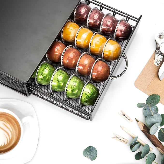 Coffee Pod Holder Drawer, Coffee Capsule Tray Drawer Organizer - Image 6