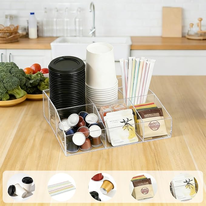 Acrylic Coffee Bar Station Organizer - Image 7