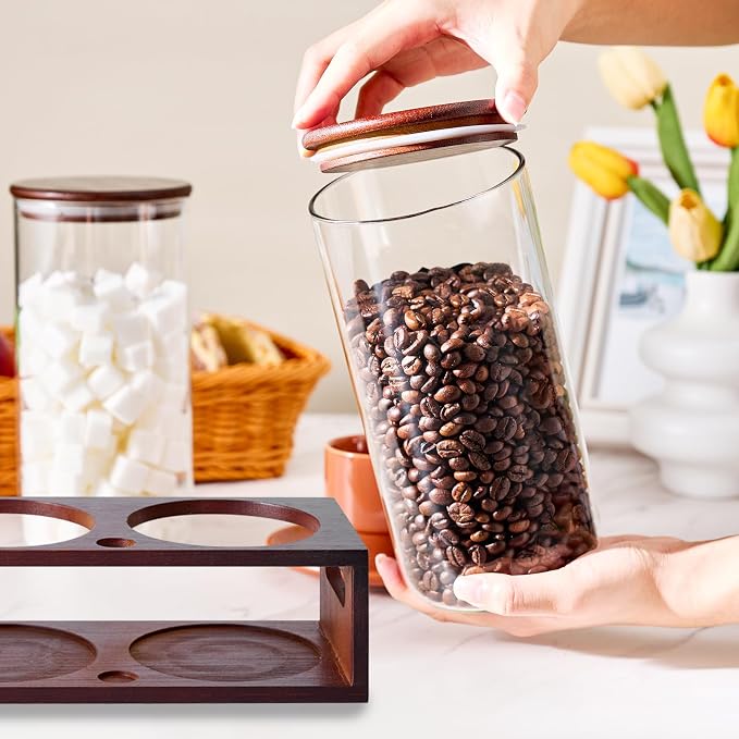 ZOMUIA Glass Coffee Containers Airtight Coffee Bean Storage Canisters - Image 5