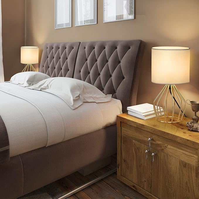 HAITRAL Gold Table Lamp - Image 9