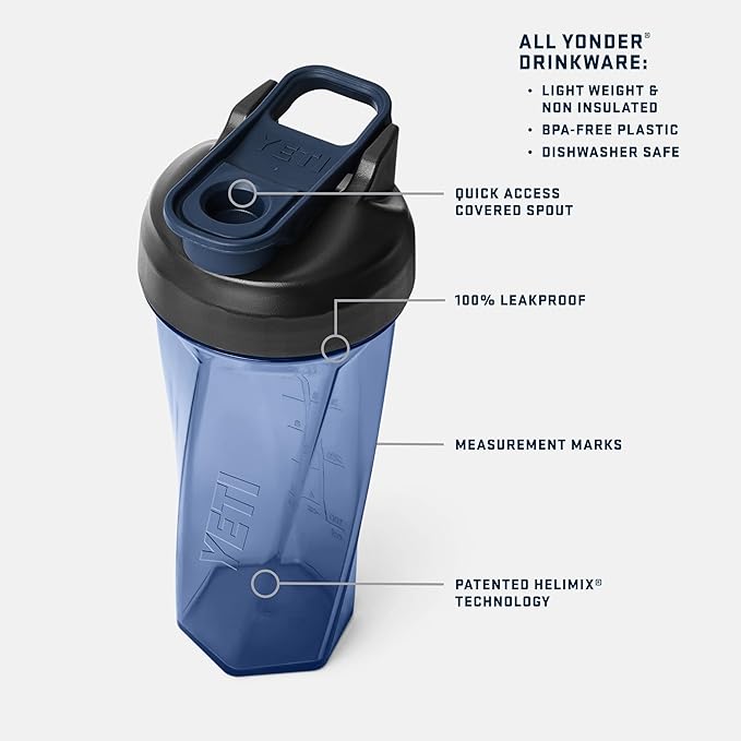 YETI Yonder Helimix Vortex Blender Shaker Bottle Holds up to 27oz | No Blending - Image 3