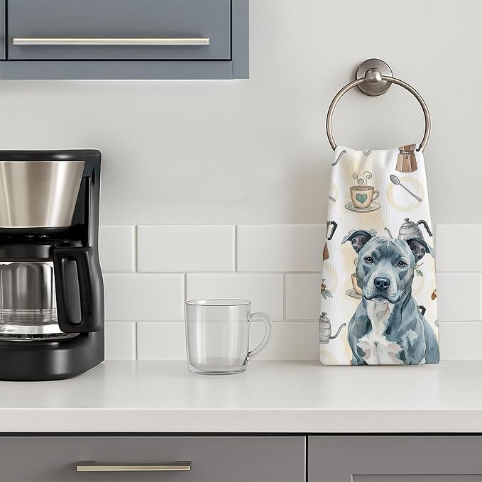 Caroline's Treasures Blue American Staffordshire Terrier Coffee Bar Kitchen - Image 3