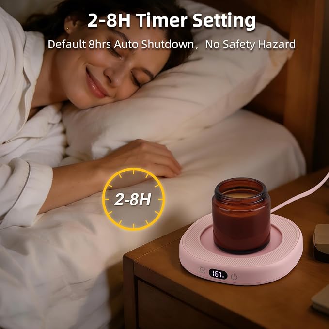 Coffee Mug Warmer & Best MOM Ever Mug Set, Smart Heated Electric Cup Warmer - Image 5