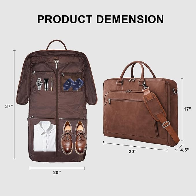 Garment Bag for Travel Large Carry on Garment Bags Men Women | Garment Suitcase - Image 3