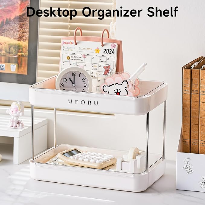 UFORU Countertop Coffee Station Organizer| 2-Tier Whisky Glass Holder, Mug - Image 9