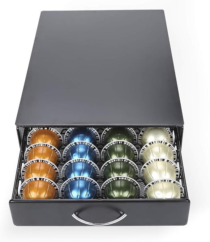 HiveNets Nespresso Vertuoline Capsule Storage Drawer Vertuo Coffee Holder Metal - Image 4