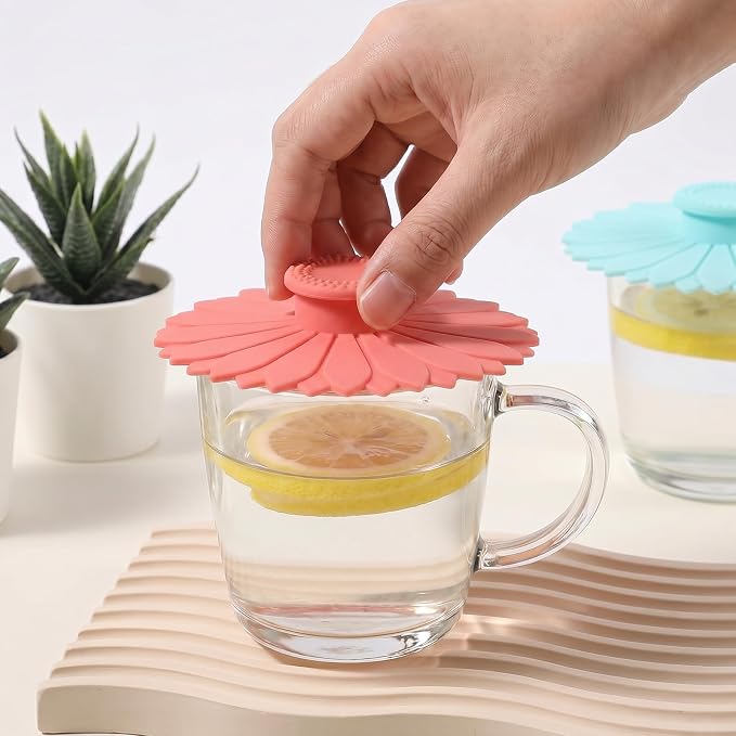 3PCS Cup Covers, Silicone Mug Lid, Coffee Cup Cover - Image 6