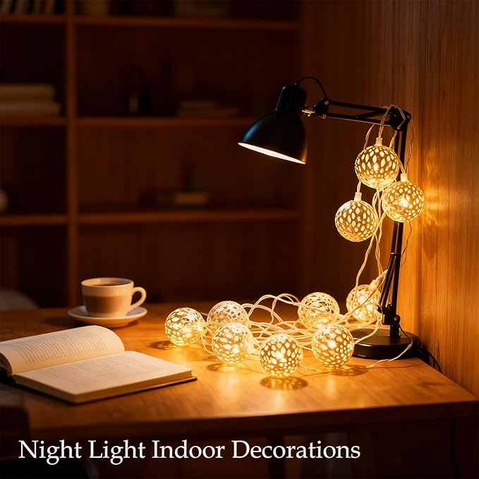 USB & Battery Operated Pattern Lanterns String Lights, Decorative Fairy Boho - Image 4