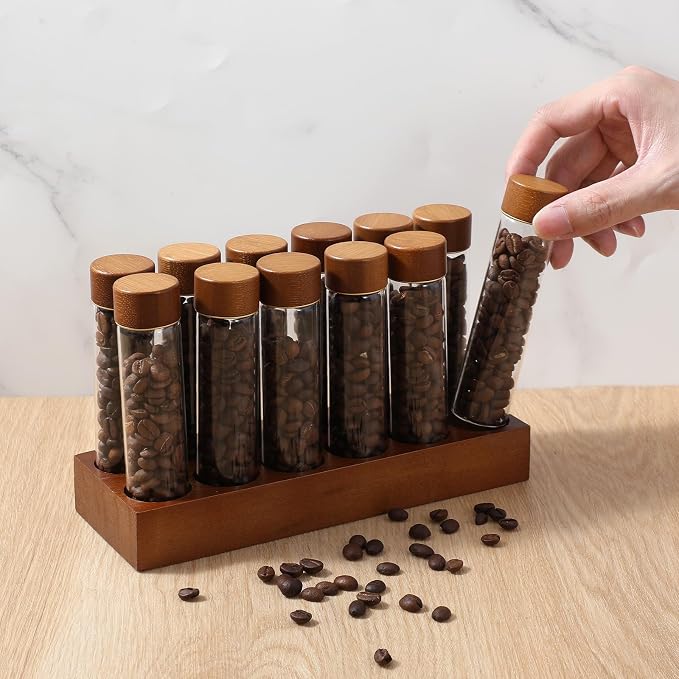 12-Pack Single Dose Coffee Bean Storage Tubes - Image 4