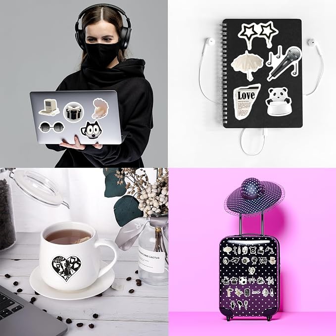 110PCS Y2K Stickers, Vinyl Waterproof Aesthetic Y2K Decals Pack - Image 4