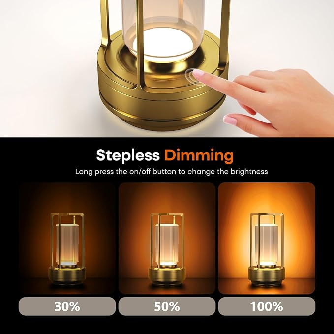 HAPYGI Portable Metal Table Lamp - Image 4
