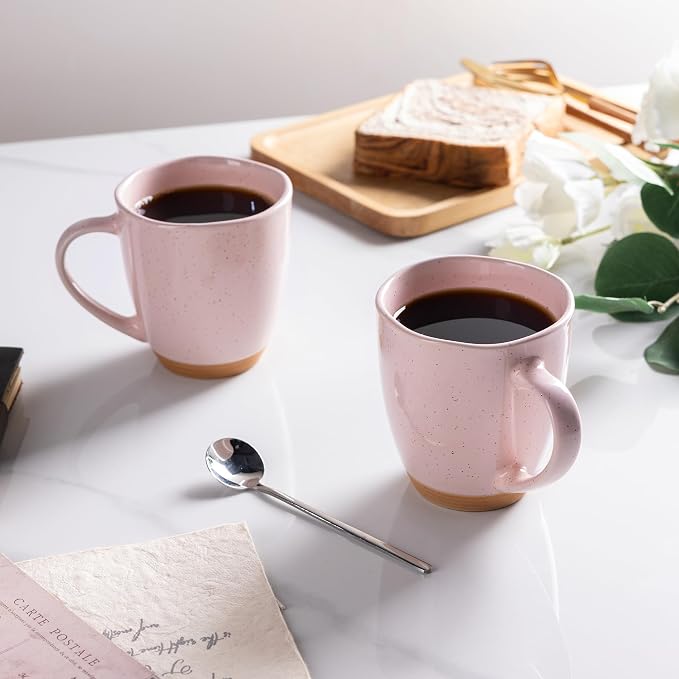 AmorArc 12oz Ceramic Coffee Mugs set of 6, Stylish Coffee Mugs - Image 5