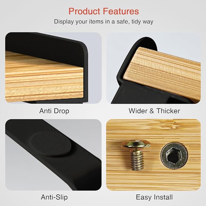 Goozii Cabinet Shelf Organizer Set of 4, Kitchen Counter Shelf Riser - Image 7