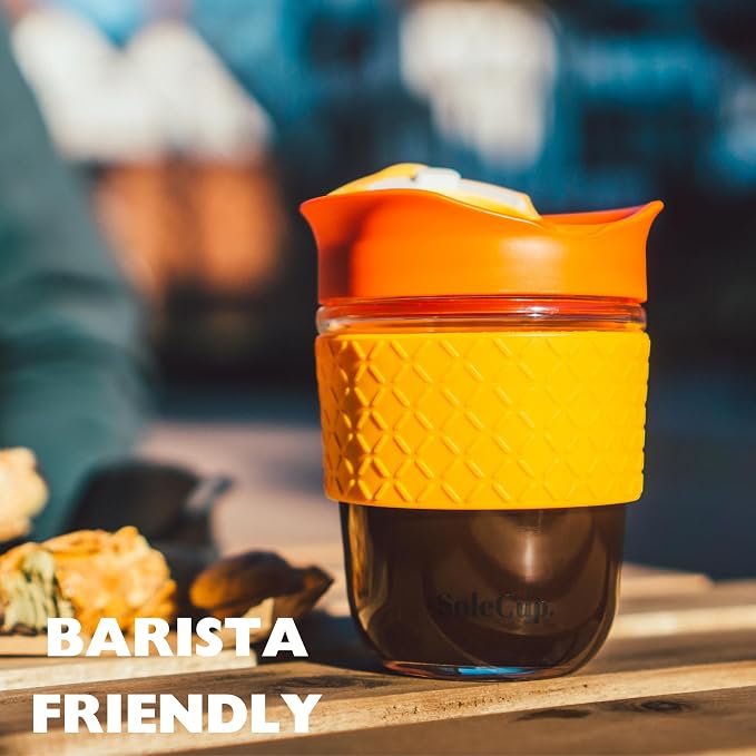 Reusable Strengthened Glass Travel Cup - Image 8