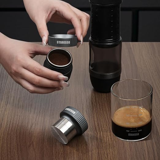 STARESSO 37mm Coffee Dosing Funnel & Espresso Coffee Tamper, Aluminium Alloy - Image 4