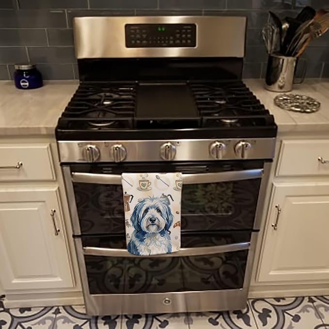 Caroline's Treasures Blue and White Old English Sheepdog Coffee Bar Kitchen - Image 5