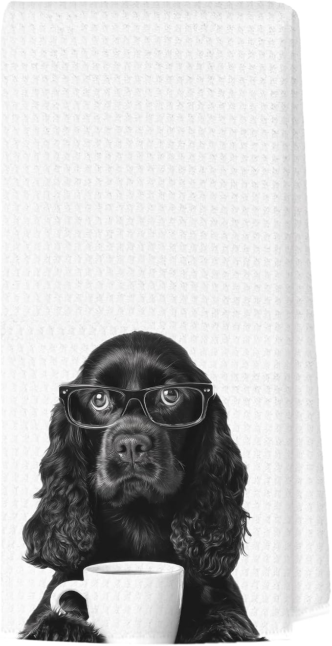 Funny Cocker Spaniel Kitchen Towels, Dog Kitchen Accessories, Dog Chef Gifts by Unknown