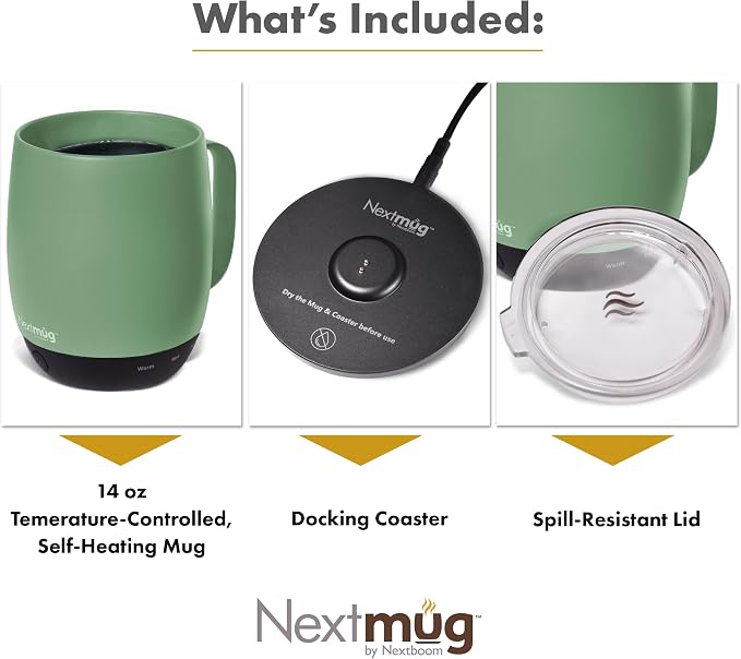 Nextmug - Temperature-Controlled, Self-Heating Coffee Mug - Image 3