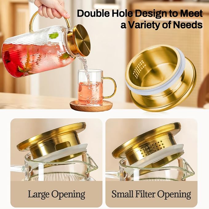 Buaic 2 PACK Glass Pitcher - Image 5