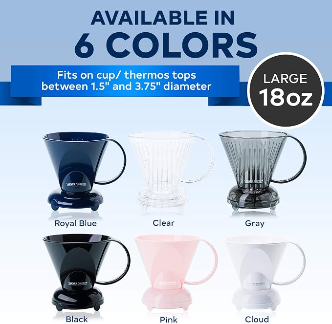 Clever Coffee Dripper and Filters, Large 18 oz| Barista's Choice| Safe BPA Free - Image 8
