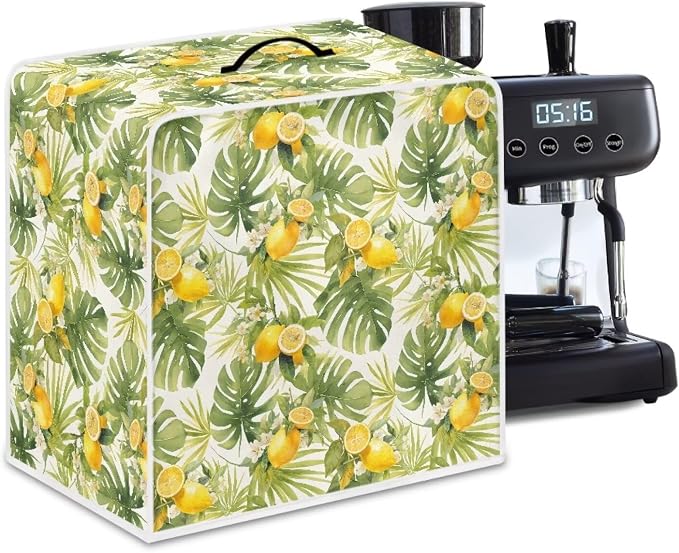Lemon Coffee Machine Cover Heavy Duty Heat Resistant Waterproof Protective by Unknown