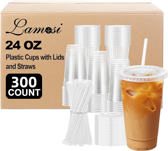 Lamosi 300 Pack Clear Plastic Cups by BuyNow