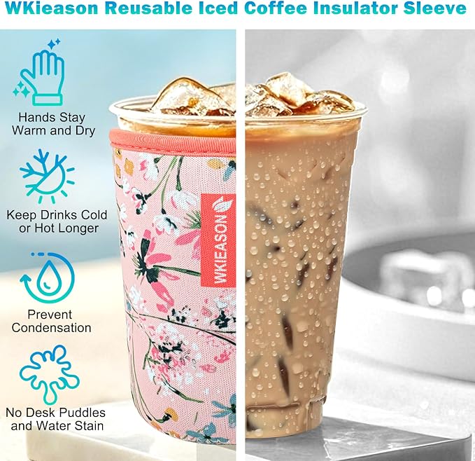 WK IEASON Reusable Iced Coffee Cup Sleeve - Image 3