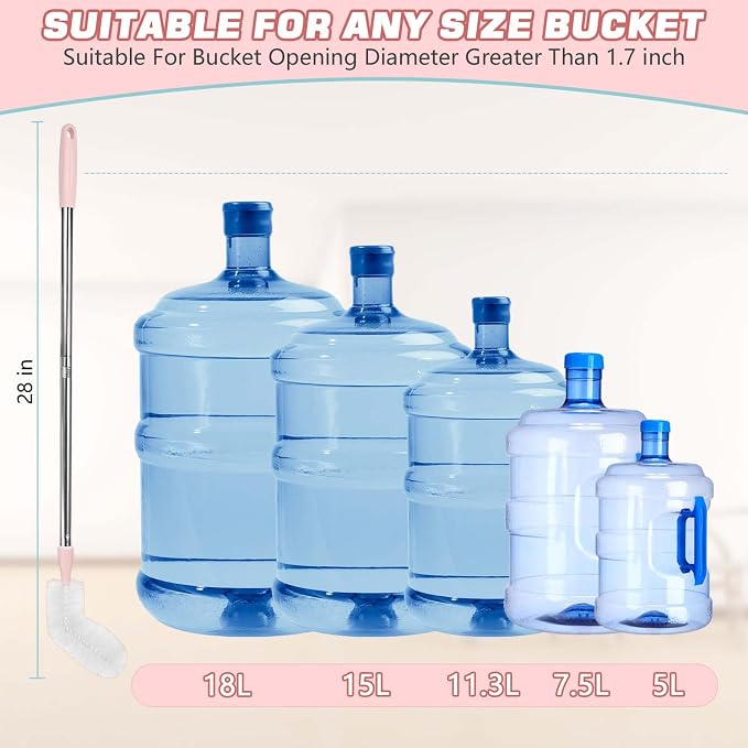 5 Gallon Water Jug Cleaning Brush, Carboy Brush & Bottle Cleaner - Image 4