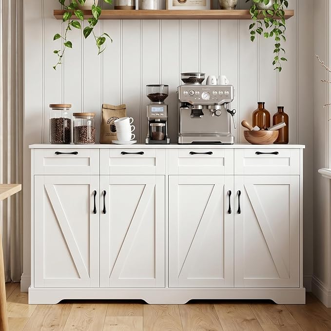 60" Farmhouse Buffet Cabinet by LegacyAmerhomeDirect