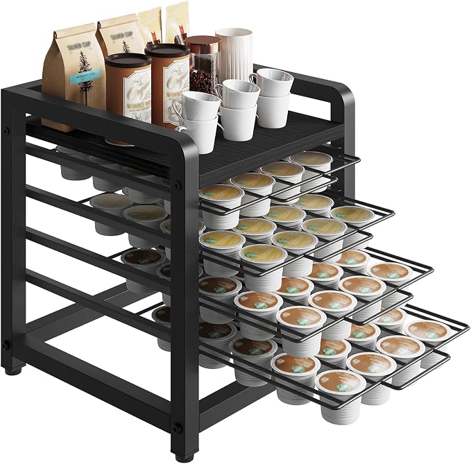 YATINEY Coffee Pod Drawer Holder, 4 Tier Organizer by Yatiney