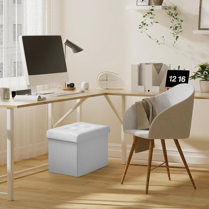 Bsketa Folding Storage Ottoman, Foot Stool - Image 6