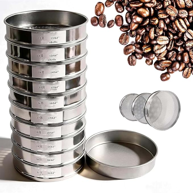 Coffee Bean Grading Sieve Portable Coffee Bean Sorting Sieve Coffee Green Bean by Unknown