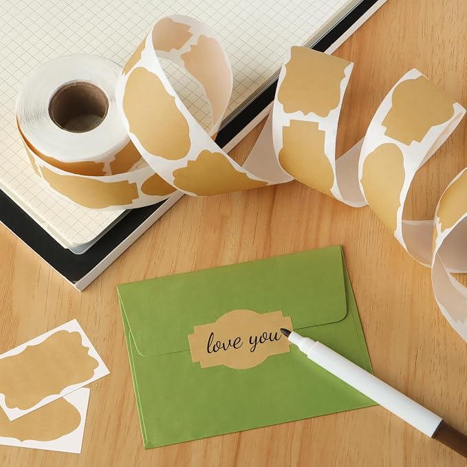 300PCS Kraft Brown Labels 2x1.2 Inch - Image 5
