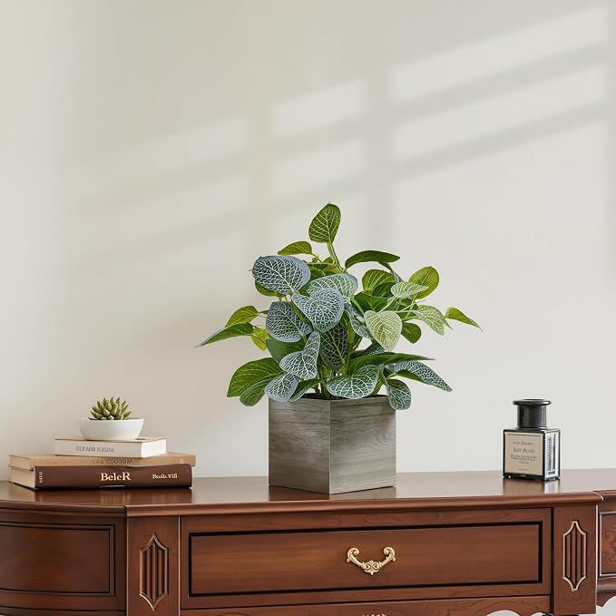 2 Pack 12" Medium Eucalyptus Fake Plants, Artificial Plants Indoor - Image 9