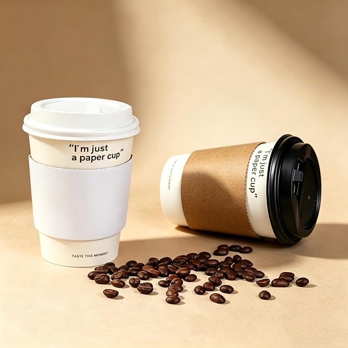 EchoDone 8 oz Disposable Coffee Cup Sleeves - Image 6