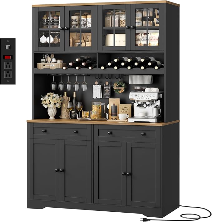 HOSTACK 75.4" Tall Kitchen Pantry Cabinet by HOSTACK