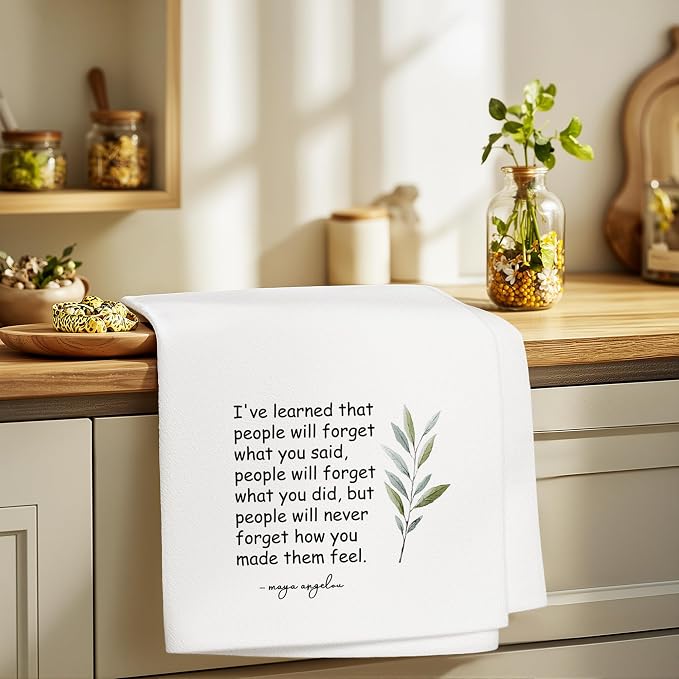 Hostess Towels Gifts for Women, Inspirational Quote Towels for Kitchen Bathroom - Image 3