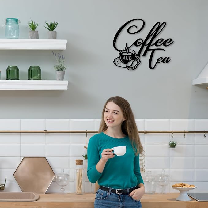 Coffee and Tea Metal Sign | Bar Hanging Signs - Image 6
