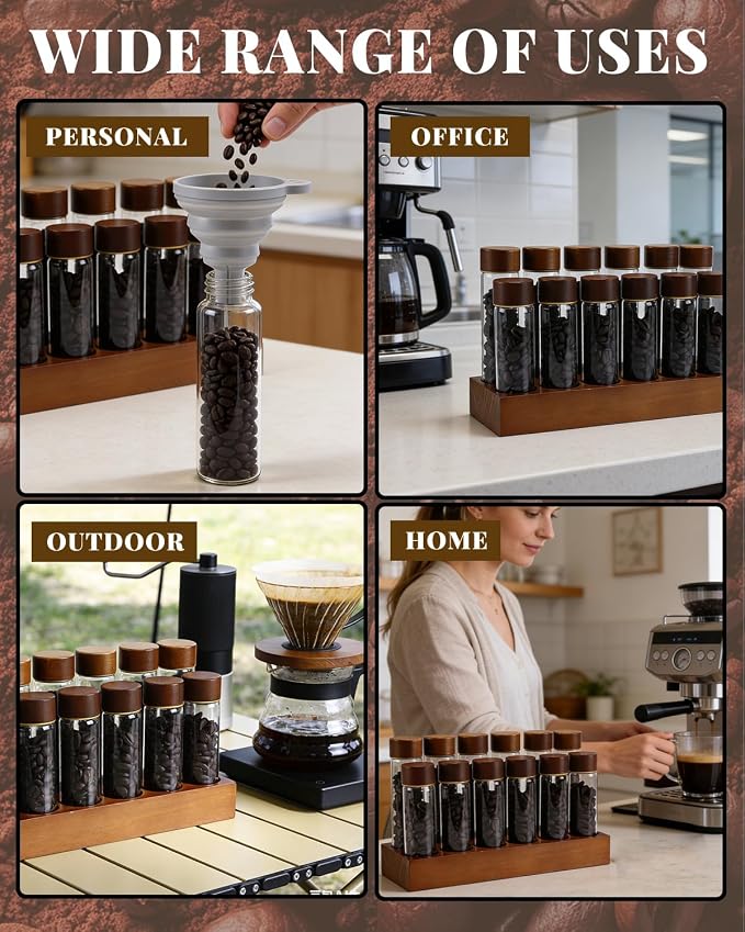 Coffee Tubes, Single Dose Coffee Bean Storage Kit - Image 7